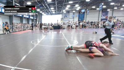 114 lbs Rr Rnd 1 - Gabrielle Ruedy, Diesel Wrestling Academy Orange vs Lexus Bonnie, Evil Empire