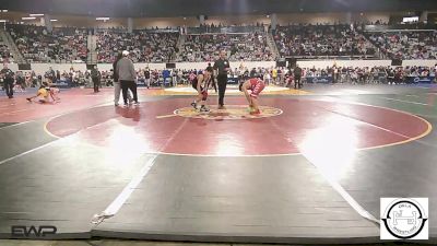 130 lbs Consi Of 32 #2 - Luke Canales, Claremore Wrestling Club vs Tucker Goins, Poteau