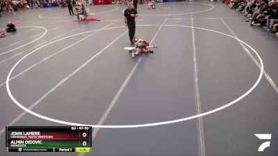 47-50 lbs Champ. Round 1 - John LaMere, Centennial Youth Wrestling vs Almin Didovic, Minnesota