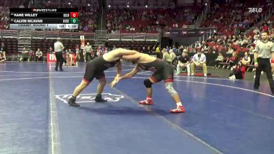 3A-285 lbs Champ. Round 1 - Calvin McAvan, Dubuque Senior vs Kane Willey, Iowa City, City High