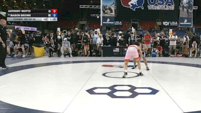 120 lbs Champ. Rd Of 64 - Anthony Riotto, New Jersey vs Mason Brown, North Carolina