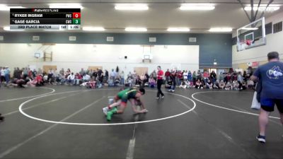 120 lbs 3rd Place Match - Gage Garcia, Cougar Wrestling Club vs Ryker Ingram, Payette Wrestling Club