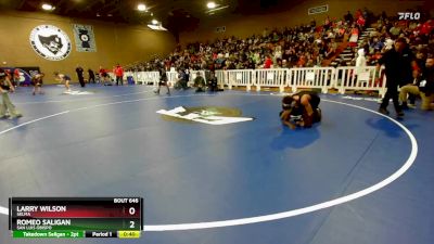 144 lbs Cons. Round 2 - Romeo Saligan, San Luis Obispo vs Larry Wilson, Selma