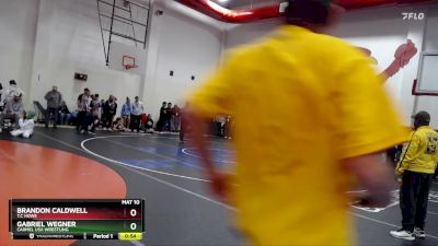 114 lbs Cons. Semi - Gabriel Wegner, Carmel USA Wrestling vs Brandon Caldwell, T.C Howe