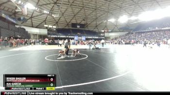 53 lbs Quarterfinal - Kai Garcia, Punisher Wrestling Company vs Ryker Shuler, White River Hornets Wrestling Club