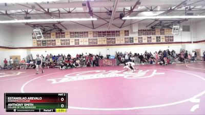 165 lbs Cons. Round 2 - Estanislao Arevalo, Bakersfield College vs Anthony Smith, College Of The Redwoods