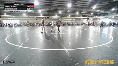 135 lbs Consi Of 32 #2 - Emmitt Myers, Patriots Wrestling Club vs Carsten Cagle, Harrah Little League Wrestling