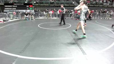 112 lbs Round Of 32 - Vincenzo Tullo, Bitetto Trained Wrestling vs Jameson Leon, F.l.o.w.