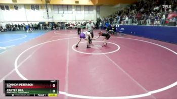 126 lbs Round 5 - Carter Hill, Northwest Christian HS vs Connor Peterson, Page