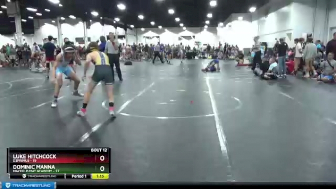 110 lbs Round 3 (8 Team) - Dominic Manna, Mayfield Mat Academy vs Luke ...