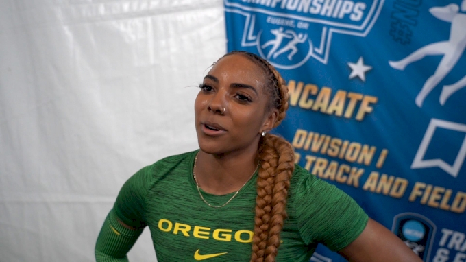 Oregon's Jadyn Mays Is Doing It All In Her Last Meet In A Duck Uniform