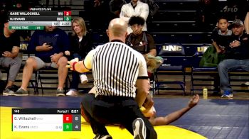 149 lbs KJ Evans, Northern Colorado vs Gabe Willochell, Wyoming