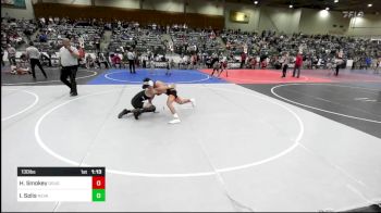 130 lbs Final - Hunter Smokey, Douglas County Grapplers vs Isaid Solis, Nevada Elite WC