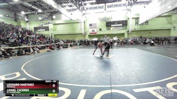 157 lbs Quarterfinal - Lionel Caceres, El Camino Real vs Leonard Martinez, FRANKLIN