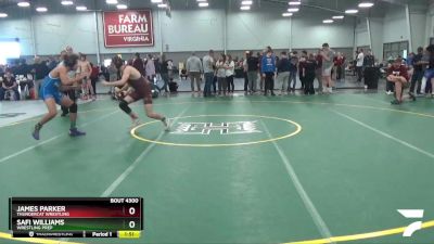 145 lbs Cons. Round 4 - James Parker, ThunderCat Wrestling vs Safi Williams, Wrestling Prep