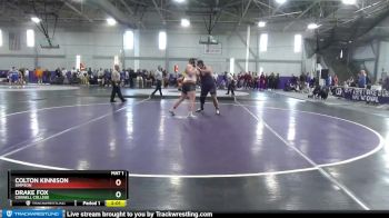 285 lbs Champ. Round 2 - Colton Kinnison, Simpson vs Drake Fox, Cornell College