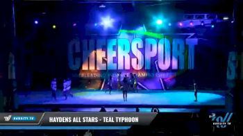 Haydens All Stars - Teal Typhoon [2021 L3 Junior - D2 - Small - A Day 1] 2021 CHEERSPORT National Cheerleading Championship