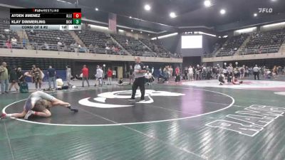 136 lbs Consi Of 8 #2 - Ayden Jimenez, Allentown vs Klay Dimmerling, Dickerson