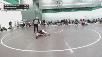 100 lbs Cons. Round 1 - Maria Hoegemeyer, The Best Wrestler vs Lydia Robinette, Bobcat Wrestling