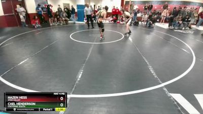 150 lbs Cons. Round 7 - Hazen Hess, Star Valley vs Cael Henderson, Cheyenne South