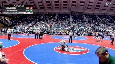 4A-132 lbs Champ. Round 1 - Luka Jensen, Cass vs Luke Baugher, Westminster Schools