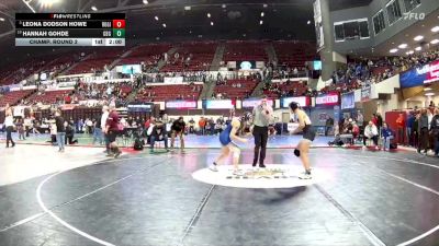 G - 155 lbs Champ. Round 2 - Leona Dodson Howe, Ronan Girls vs Hannah Gohde, Gallatin (Bozeman) Girls