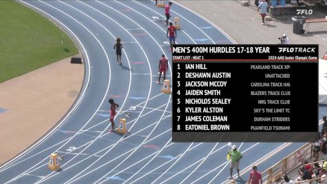 Youth Boys' 400m Hurdles, Finals 1 - Age 17-18