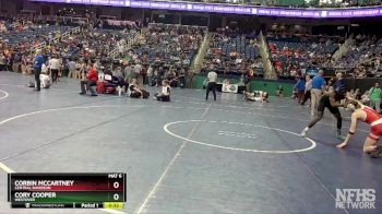 3A 138 lbs Cons. Round 2 - Corbin McCartney, Central Davidson vs Cory Cooper, Westover