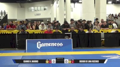 Brendo De Lima Rozendo vs Ioannis H. Marinis 2025 World IBJJF Jiu-Jitsu No-Gi Championship
