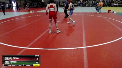 110 lbs Champ. Round 1 - Josh Kittok, Delano vs Carson Olson, Benson