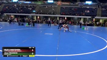 70 lbs Semifinal - Cruz Prasnicki, Dakota Boyz vs Miles Christensen, Heartland Wrestling Academy