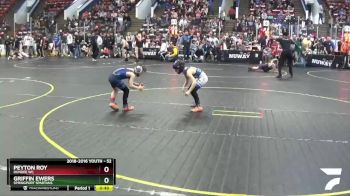 52 lbs Semifinal - Griffin Ewers, Springport Spartans vs Peyton Roy, Dundee WC