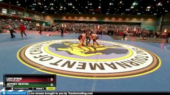 175 lbs Champ. Round 3 - Liam Byrne, Mountain View vs Jeffrey Heaton, Carson