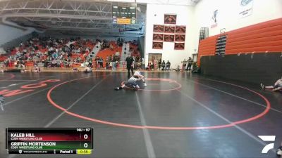 97 lbs Round 2 - Griffin Mortenson, Cody Wrestling Club vs Kaleb Hill, Cody Wrestling Club