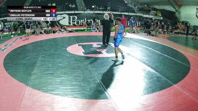 120 lbs Cons. Semis - Bryson Boyles, Oregon vs Emillio Peterson, Idaho