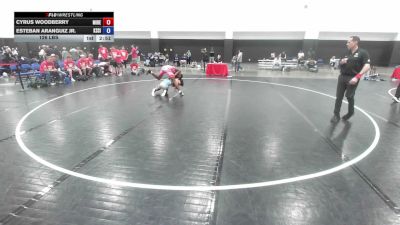 126 lbs Cyrus Woodberry, Team Michigan - Red vs Esteban Aranguiz Jr., Team Kansas Silver