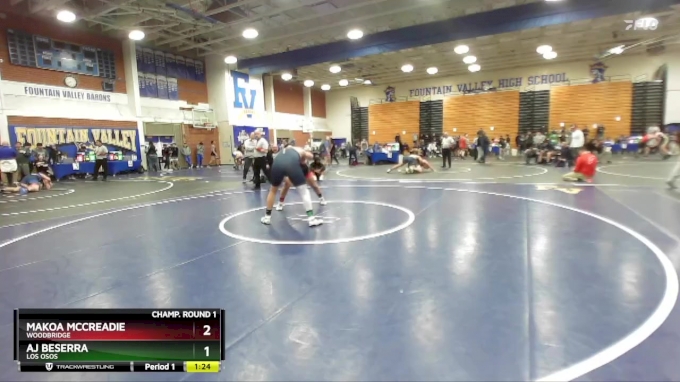 215 lbs Champ. Round 1 - AJ Beserra, Los Osos vs Makoa McCreadie ...