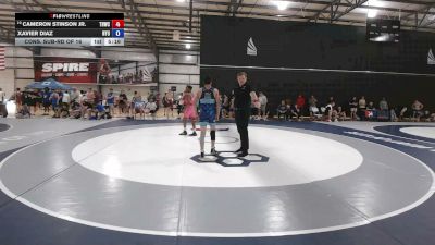 57 kg Cons. Sub-rd Of 16 - Cameron Stinson Jr., Tar Heel Wrestling Club vs Xavier Diaz, NYU