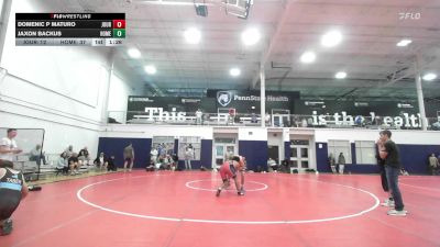 174 lbs Quarterfinal - Domenic P Maturo, Journeymen Wrestling Red - HSC vs Jaxon Backus, Homegrown White - HSC