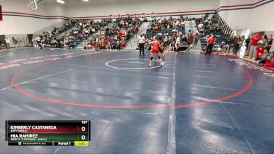 107 lbs Quarterfinal - Mia Ramirez, Frisco Centennial (Girls) vs Kimberly Castaneda, Katy (Girls)