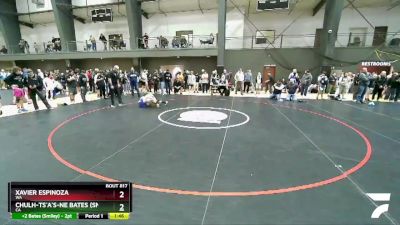 113 lbs Champ. Round 2 - Xavier Espinoza, WA vs Chulh-Ts`a`s-Ne Bates (Smiley), CA