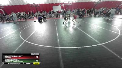 86 lbs Quarterfinal - Braxton Bollant, Wisconsin vs Jacob Brandl, Team Nazar Training Center