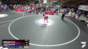 105 lbs Placement Matches (16 Team) - Angeline Galon, BAWA-GR vs Carlie Williams, KTWA-GR