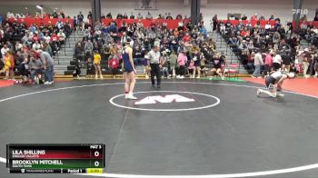 130 lbs Cons. Round 2 - Lila Shilling, English Valleys vs Brooklyn Mitchell, South Tama