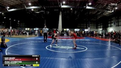 95 lbs Round 2 (6 Team) - Sam Geary, GREAT NECK WC - GOLD vs Evan Leadbetter, HANOVER HAWKEYE