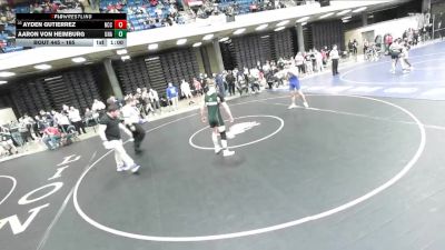 165 lbs Cons. Round 1 - Ayden Gutierrez, Newman Central Catholic vs Aaron Von Heimburg, Unattached