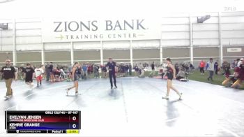 97-107 lbs Quarterfinal - Evelynn Jensen, Champions Wrestling Club vs Kemrie Grange, Utah