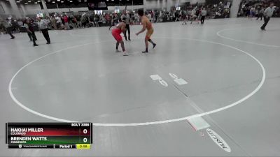 215 lbs Cons. Round 3 - Brenden Watts, Minnesota vs Nakhai Miller, Colorado