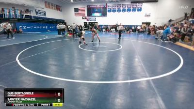 157 lbs Cons. Round 3 - Gus Bertagnole, Natrona County vs Sawyer Nachazel, Lander Valley