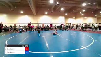 33 lbs Quarterfinal - Jaxon Sanchez, Reign Wrestling Club vs Casen Becker, Black Fox Wrestling Academy